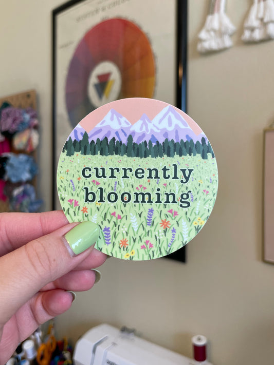 Currently Blooming Sticker
