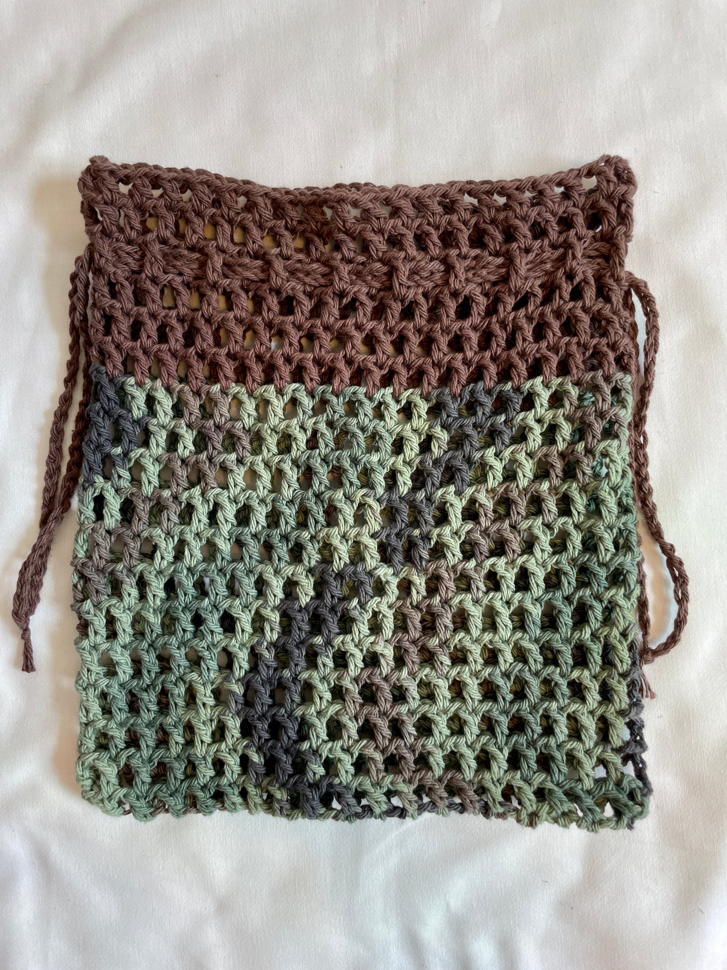 MED Mesh Pouch - Brown/Mixed Greens