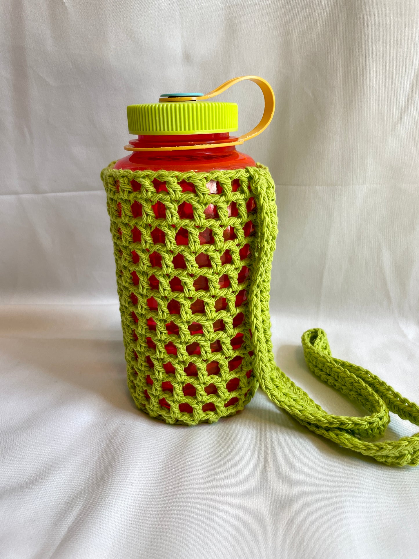 Crochet Mesh Water Bottle Holder