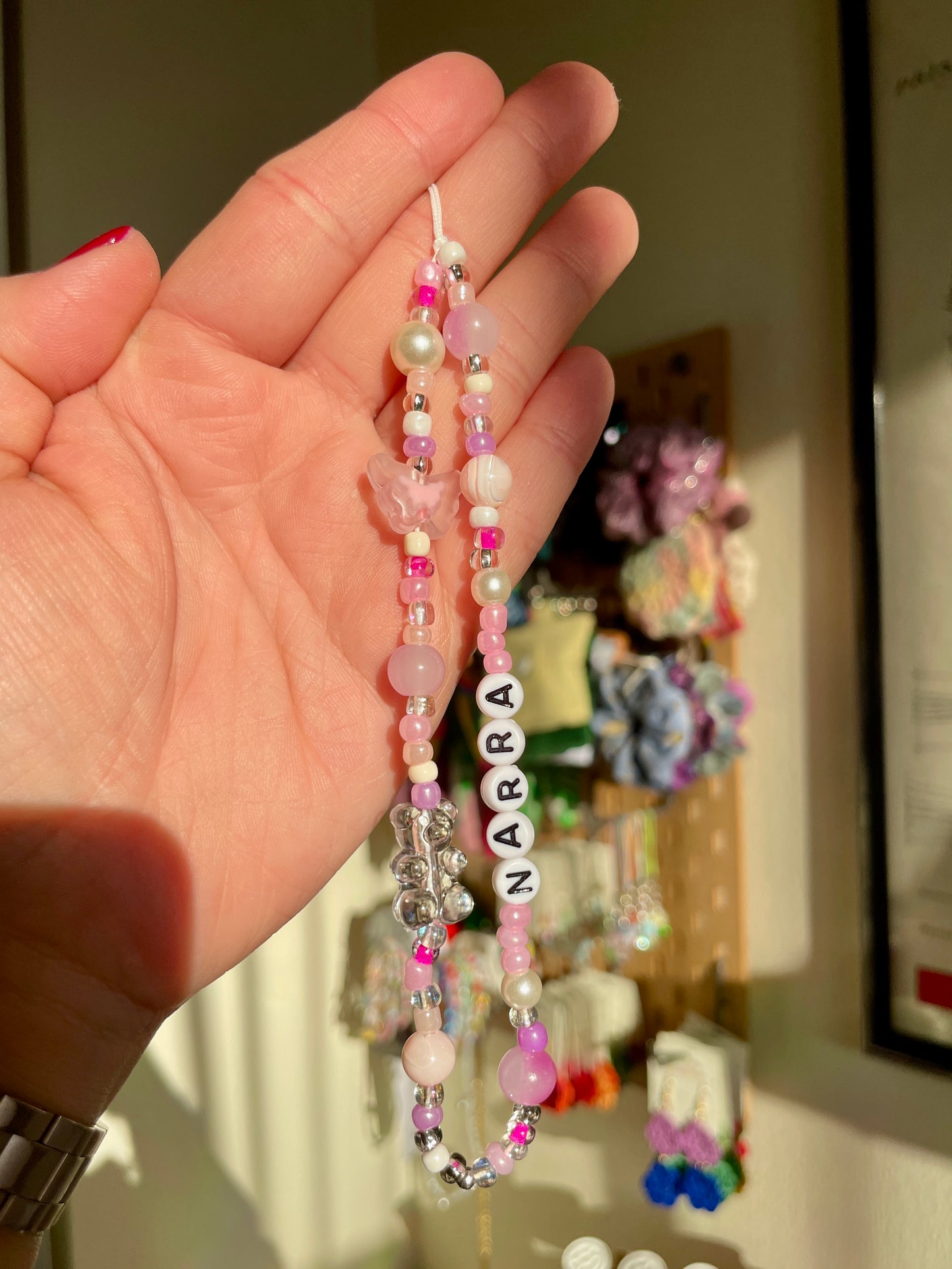 Mixed Bead Phone Straps (Personalization Available)