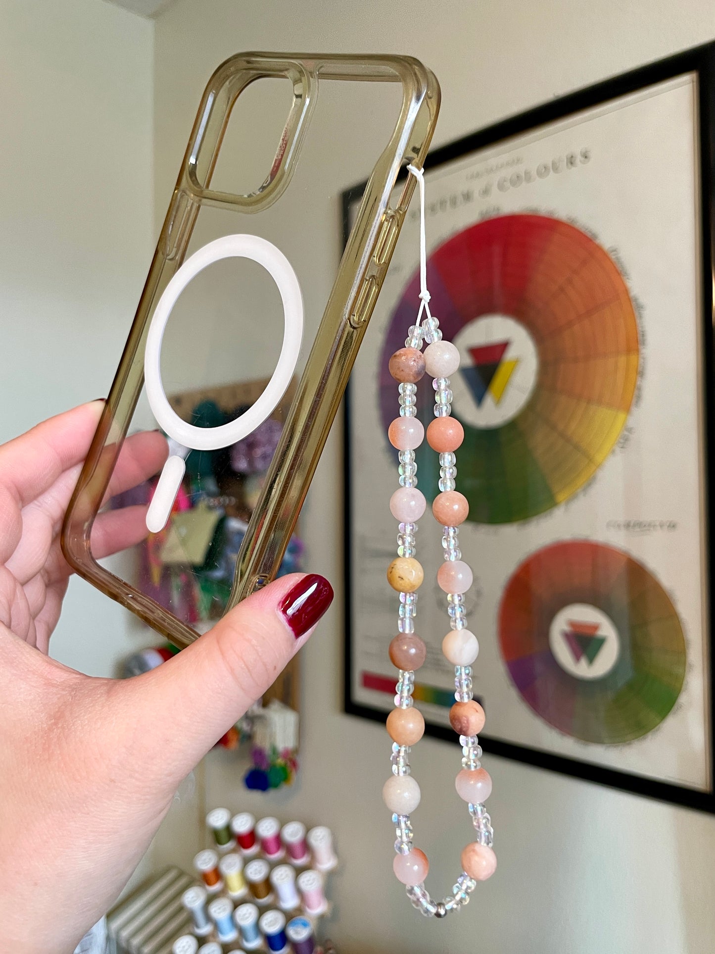 Marble Bead Phone Straps