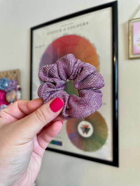 Purple Sparkly Scrunchie - Regular