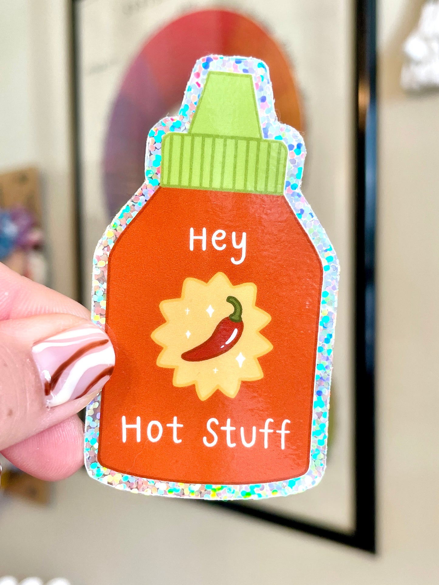 Hot Stuff Sparkle Sticker